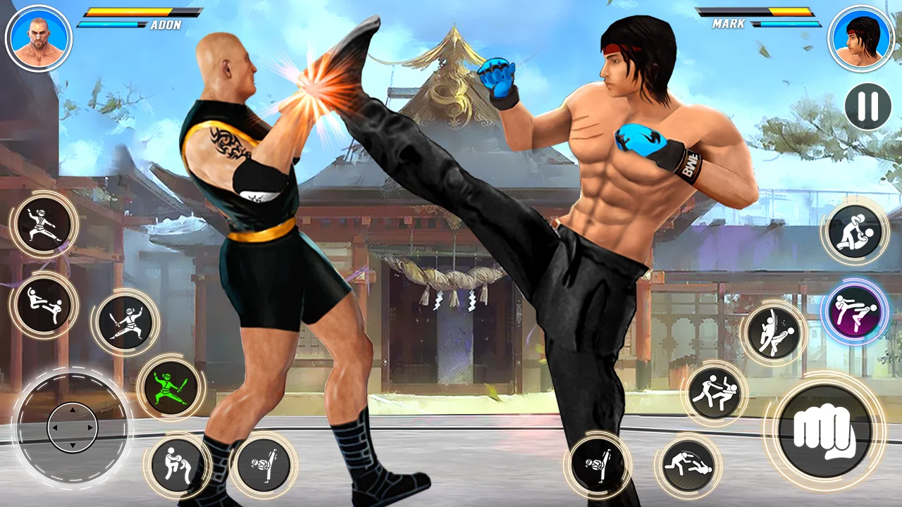 Kung Fu Games - Fighting Games Zrzut ekranu 1