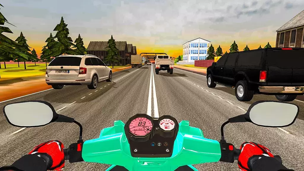 Highway Traffic Rider - 3D Bik Zrzut ekranu 0