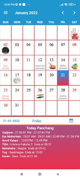 English Calendar 螢幕截圖 3
