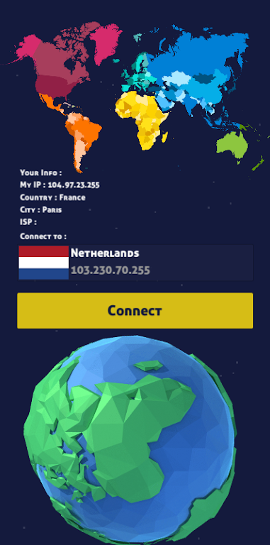 VPN NetherLands - IP for NL 螢幕截圖 1