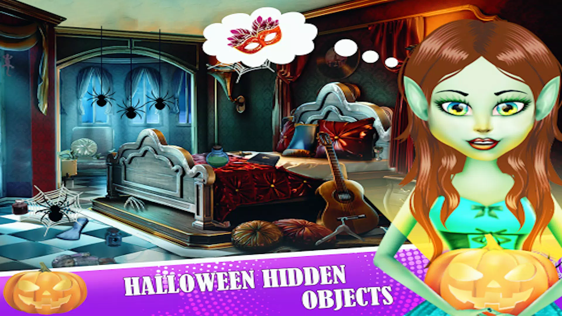 Halloween Hidden Objects 2024 Ekran Görüntüsü 1