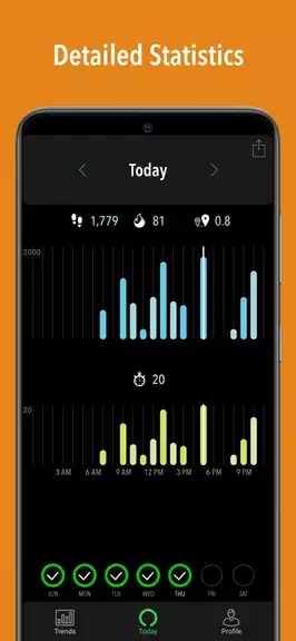 ActivityTracker Pedometer Schermafbeelding 3