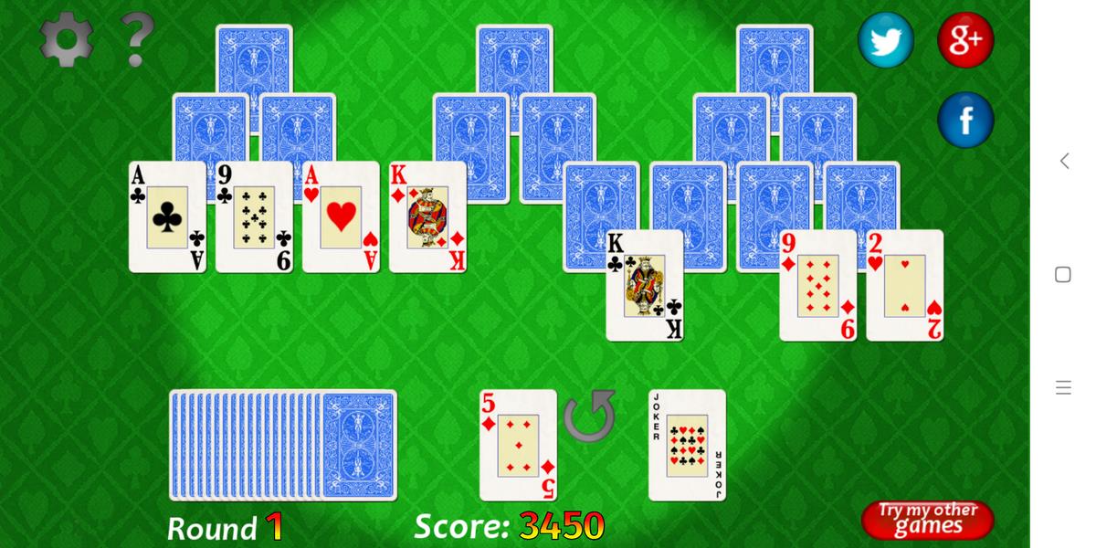 Vegas Solitaire TriPeaks 螢幕截圖 1