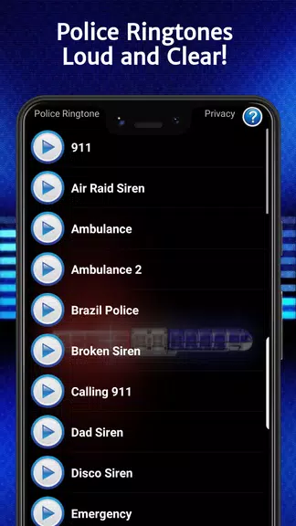 Police Ringtones Capture d'écran 0