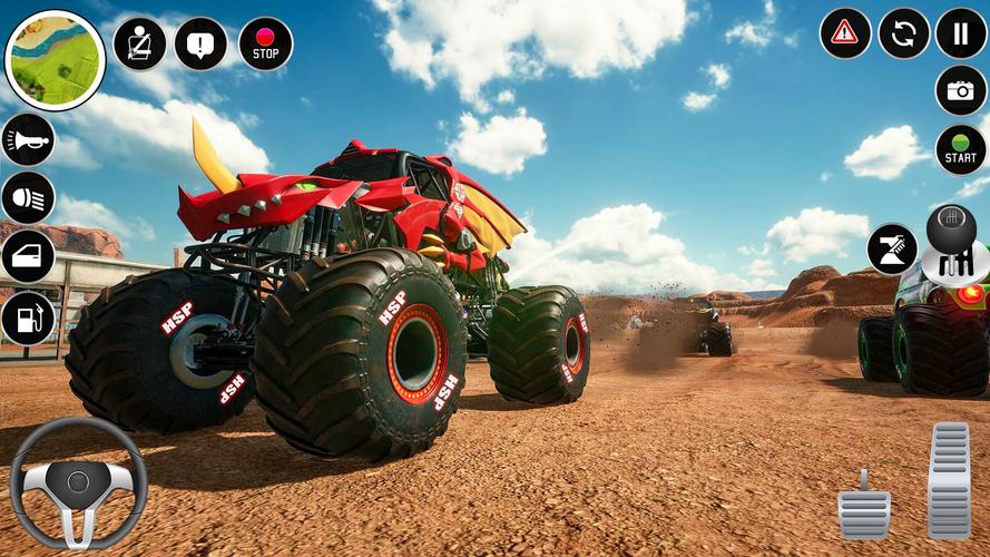 Extreme Monster Truck Game 3D Captura de tela 2