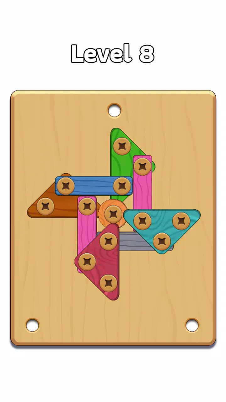 Wood Nuts & Bolt: Screw Puzzle ภาพหน้าจอ 0