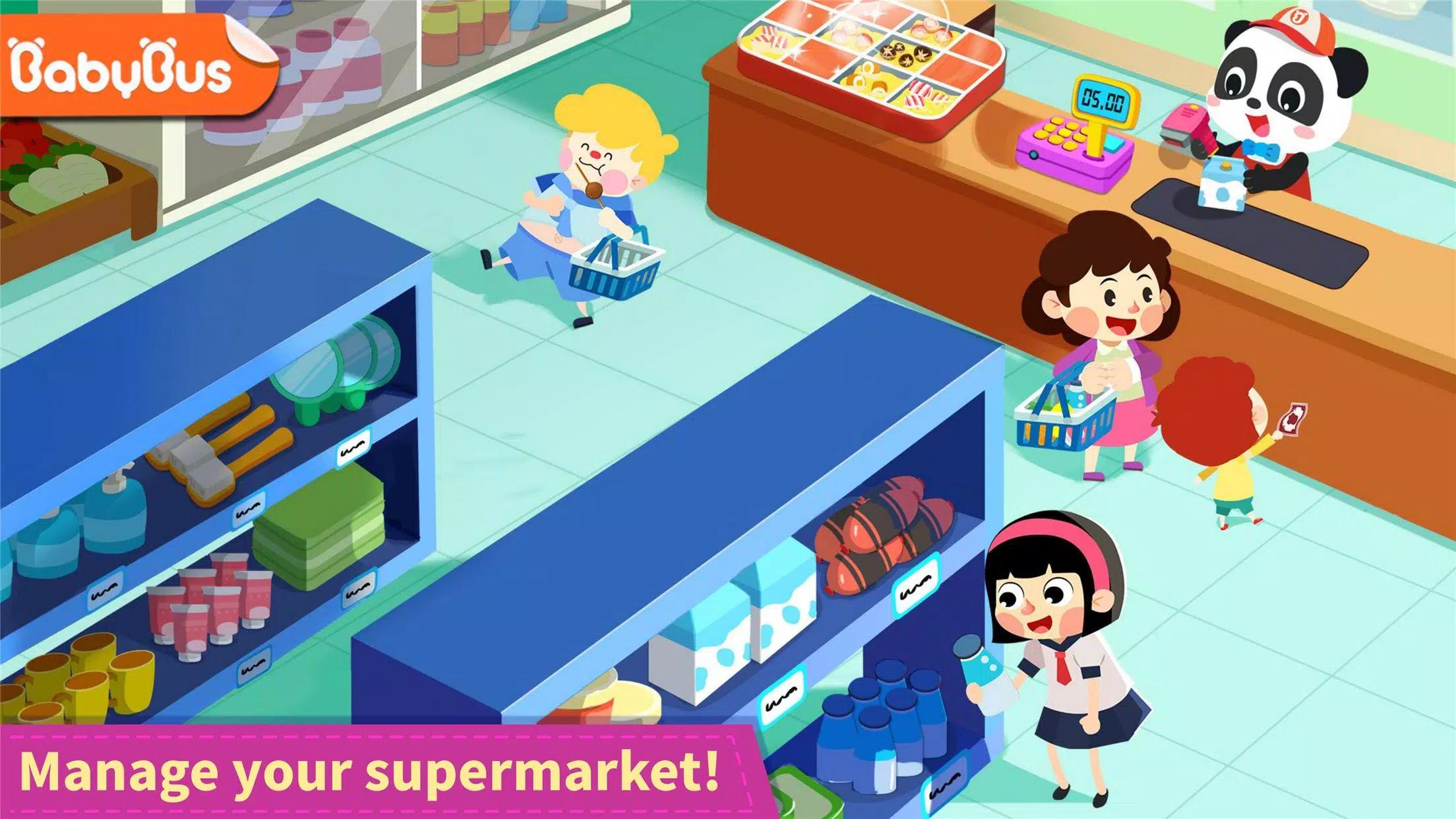 Baby Panda’s Town: Supermarket Tangkapan skrin 0