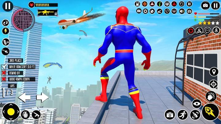 Spider Games: Spider Rope Hero 螢幕截圖 1