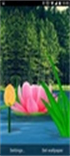 Flower Live Wallpaper 3D Captura de pantalla 1