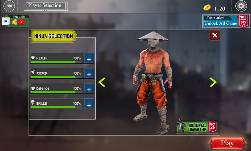 Superhero Ninja Fighting Games 螢幕截圖 2