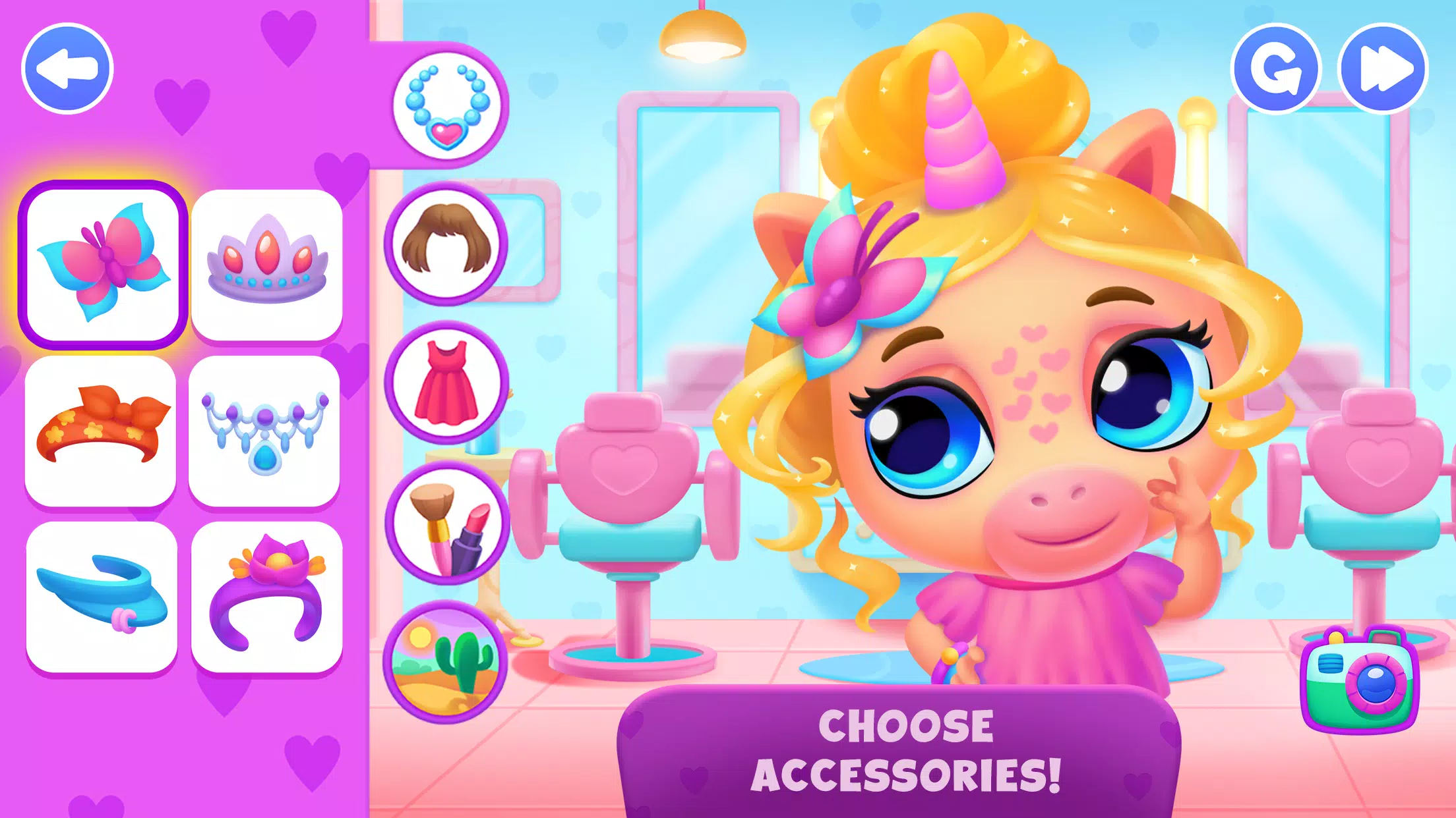 Unicorn Dress up games kids Captura de tela 1