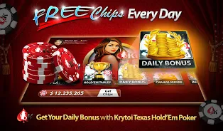 Krytoi Texas HoldEm Poker 螢幕截圖 0