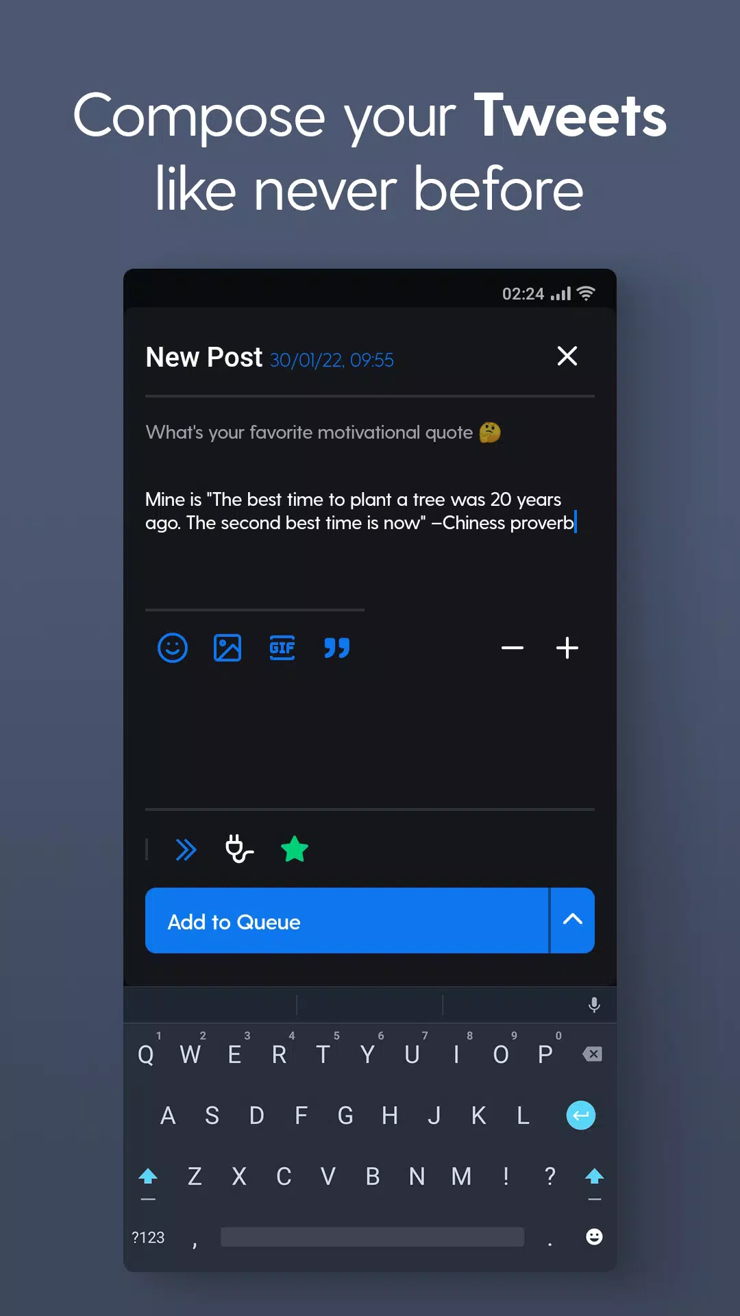 Hypefury - Companion app 螢幕截圖 0