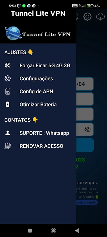 Schermata Tunnel Lite VPN 1