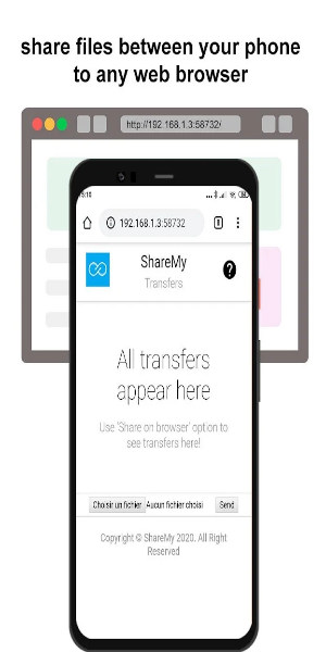 xShare- Transfer & Share files ဖန်သားပြင်ဓာတ်ပုံ 1