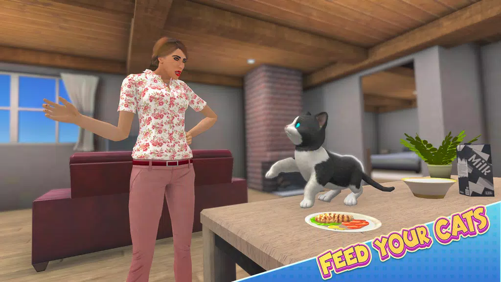 Kitten Game Pet Cat Simulator Captura de tela 2