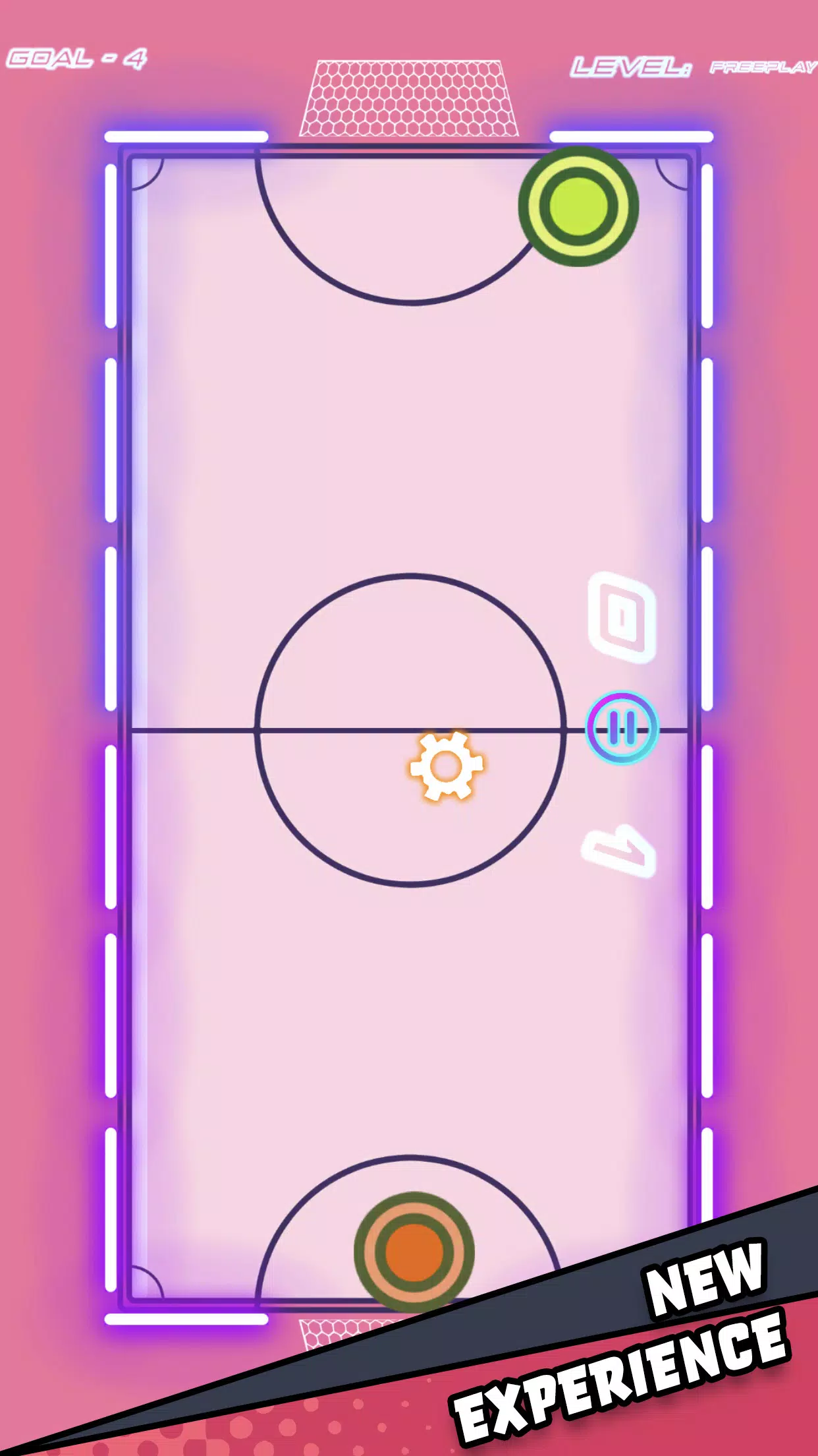 Air Hockey Glow HD Ultimate 2D Screenshot 1