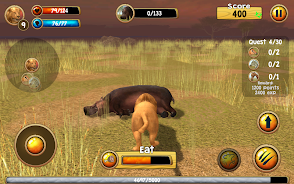 Wild Lion Simulator 3D Schermafbeelding 3