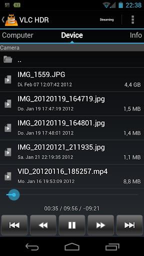 VLC HD Remote (+ Stream) 螢幕截圖 1