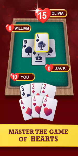 Hearts: Classic Card Game Fun应用截图第1张