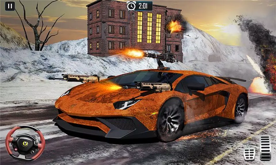 Mad Car War Death Racing Games Tangkapan skrin 2