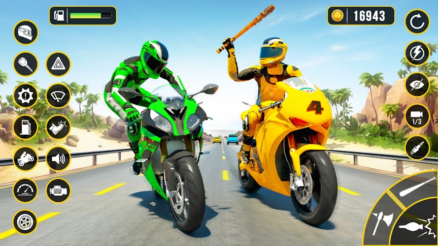 Moto Attack - Bike Racing Game 螢幕截圖 1