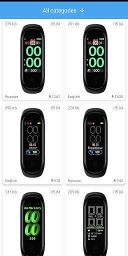 Mi Band 4 WatchFaces 螢幕截圖 0