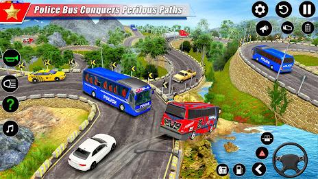 Police Bus Simulator Bus Games Screenshot 3