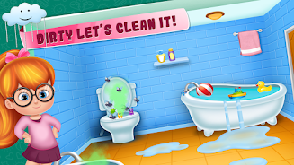 Little girl cleanup game ဖန်သားပြင်ဓာတ်ပုံ 0