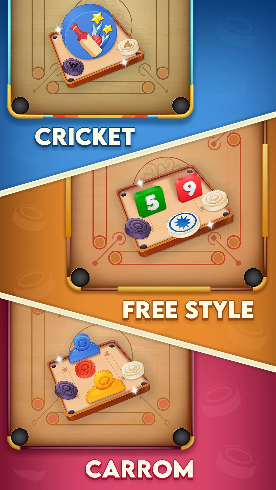 Carrom Cricket Captura de pantalla 0