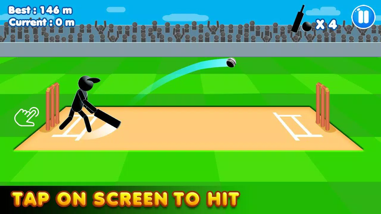 Stickman Cricket:Cricket Games Tangkapan skrin 1