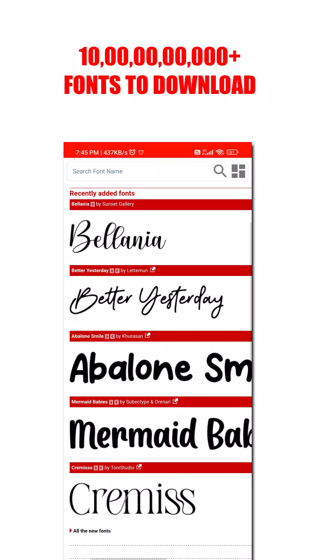DA FONT’S 스크린샷 1