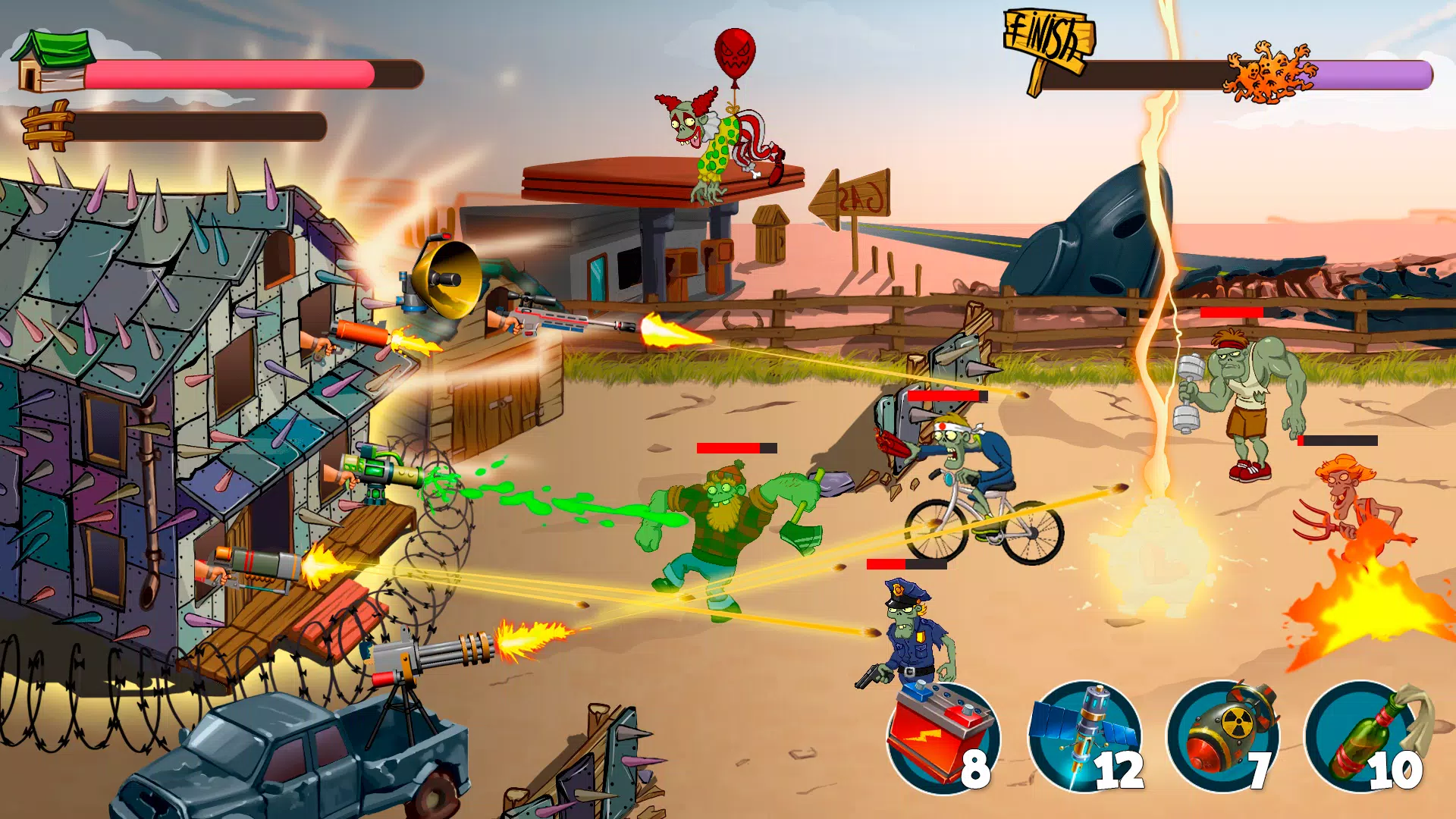 Zombie Rush Village Defense ภาพหน้าจอ 3