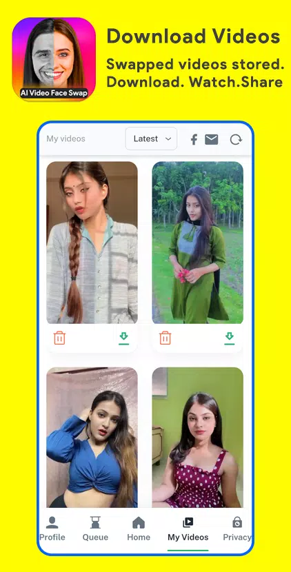 Face Swap AI Video Editor 螢幕截圖 3