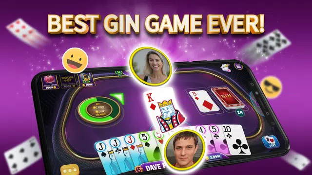 Gin Rummy Elite: Online Game Zrzut ekranu 0