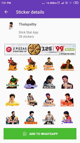 Tamil Stickers: WAStickerApps 螢幕截圖 0