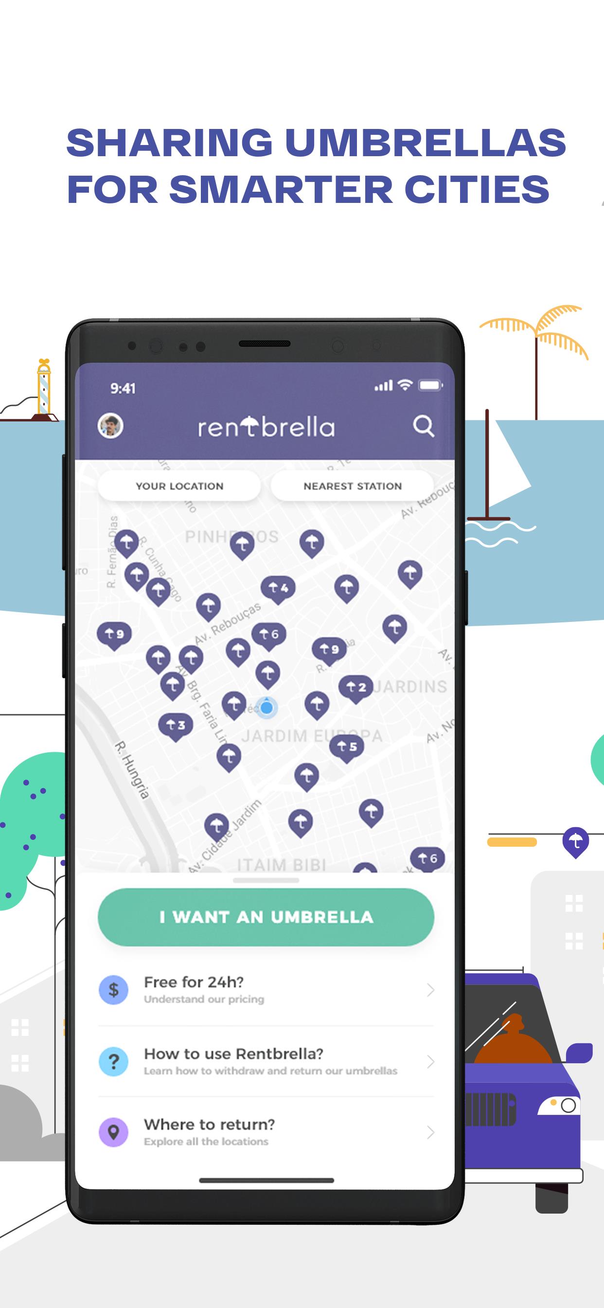 Rentbrella 螢幕截圖 0