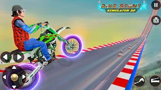 Bike Stunt 3D Simulator Games ภาพหน้าจอ 3