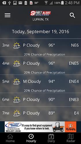 KTRE 9 First Alert Weather 螢幕截圖 1