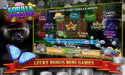 Gorilla Adventure Slots Captura de pantalla 1