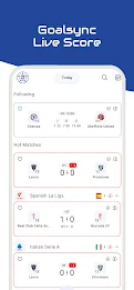 GoalSync - Live Sports Score 螢幕截圖 1