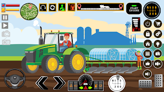 Farm Tractors Dinosaurs Games 螢幕截圖 1