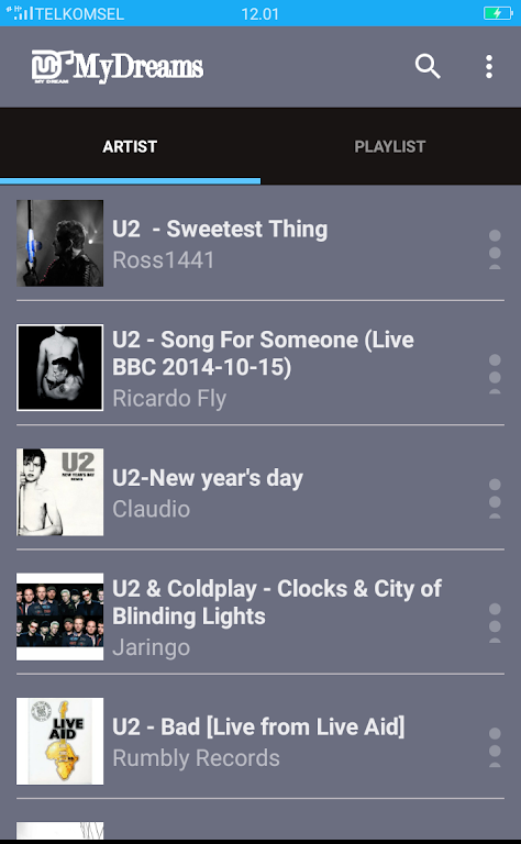 U2 Greatest Hits Songs ภาพหน้าจอ 0