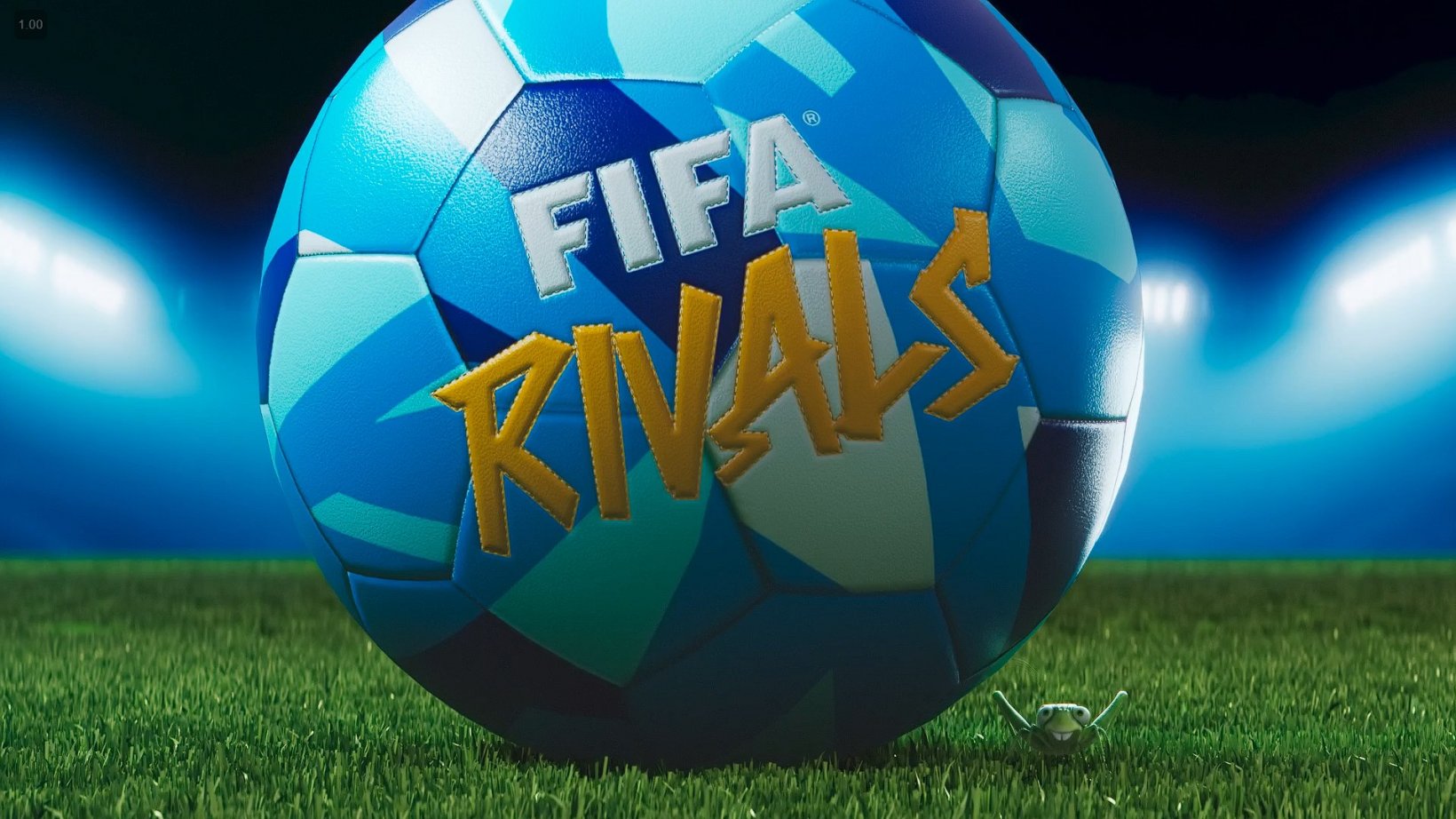 A football and a grasshopper