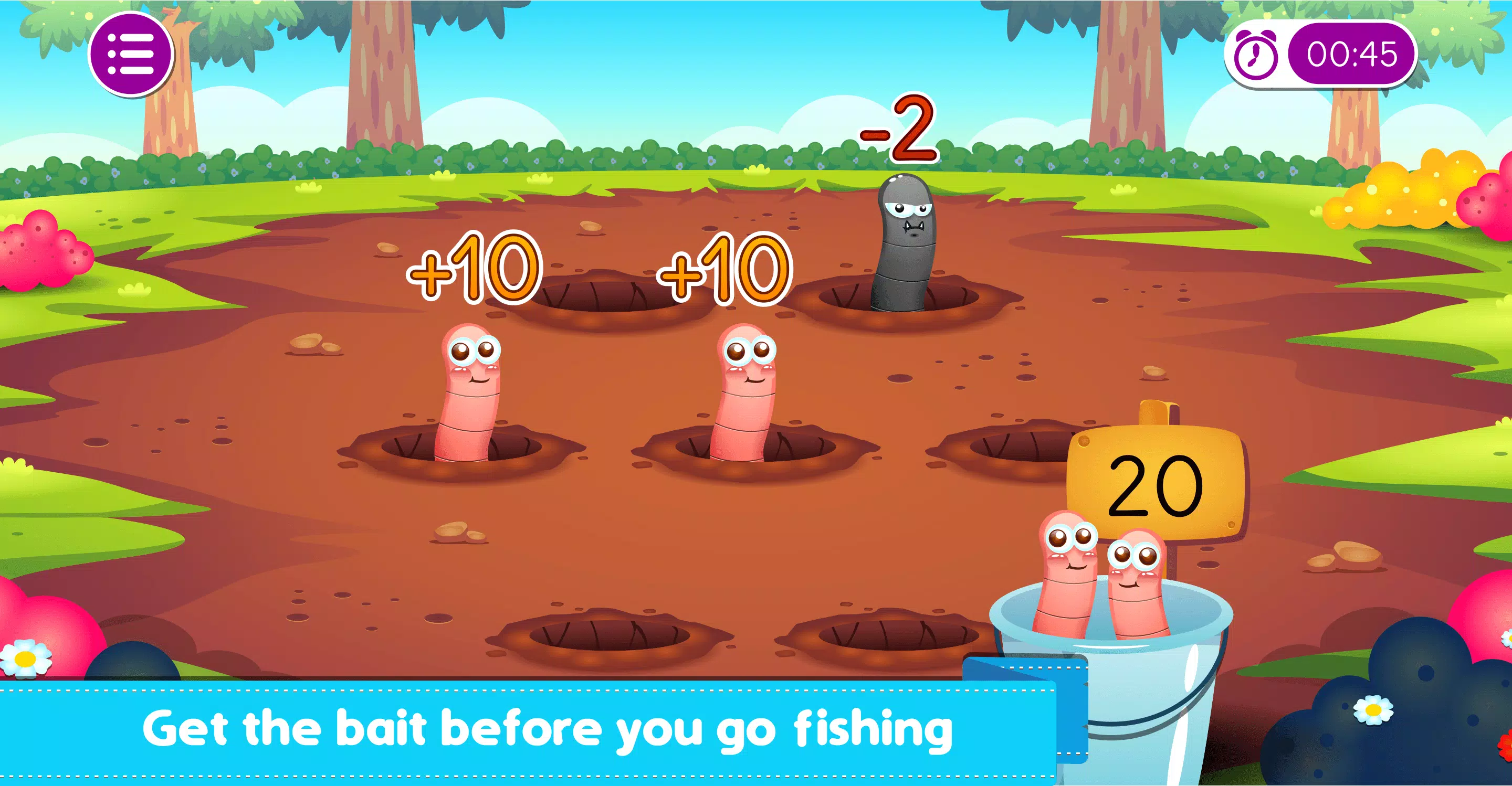 Marbel Fishing - Kids Games 螢幕截圖 1