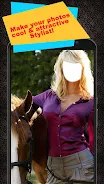 Horse With Girl Photo Suit Captura de tela 0