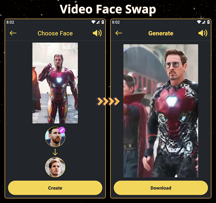 Face Over: AI Face Swap Tangkapan skrin 2