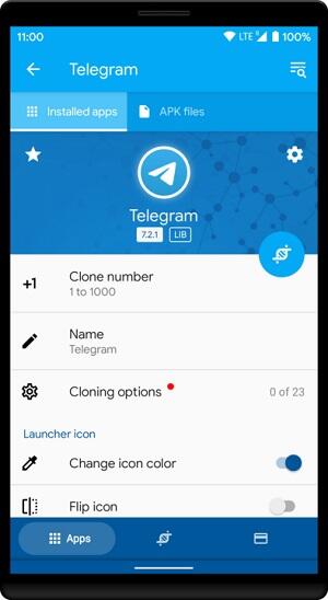 App Cloner Mod Apk Premium freigeschaltet