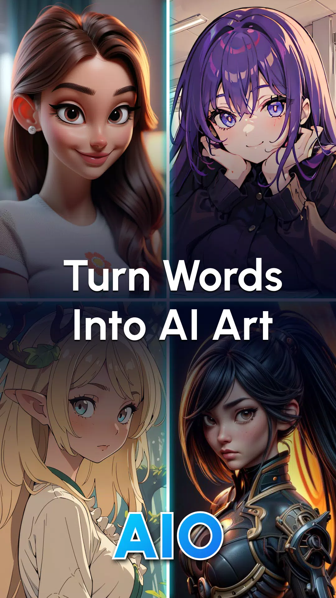 AIO: AI Art & Photo Generator Captura de pantalla 0