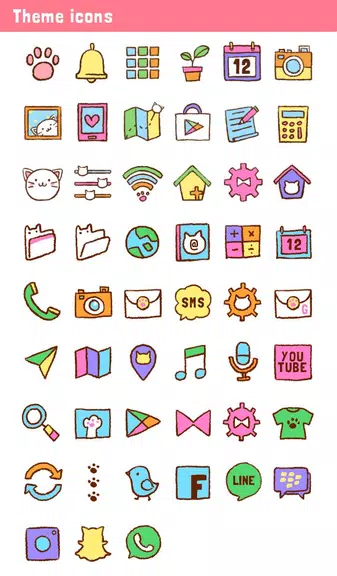 Three Kitties Theme +HOME スクリーンショット 3